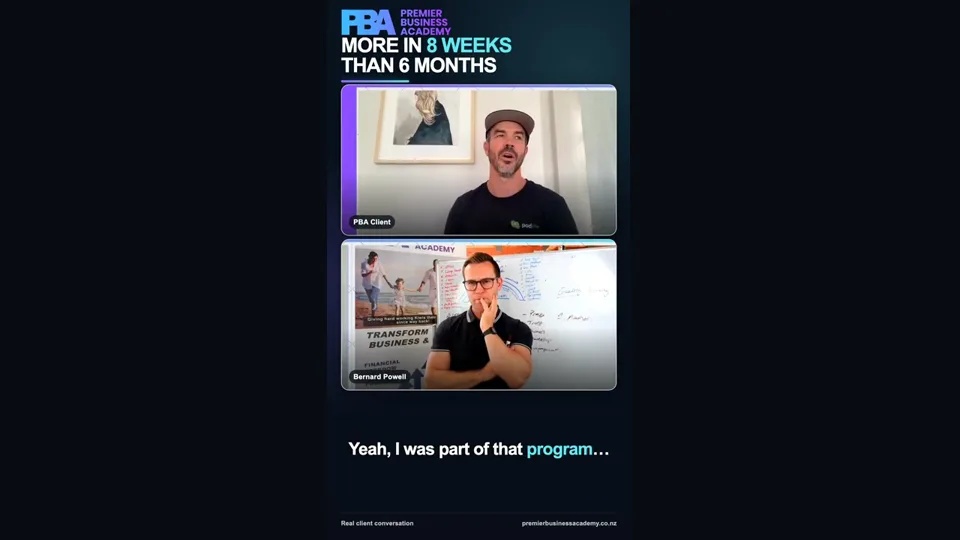 Business owner comparing two programs